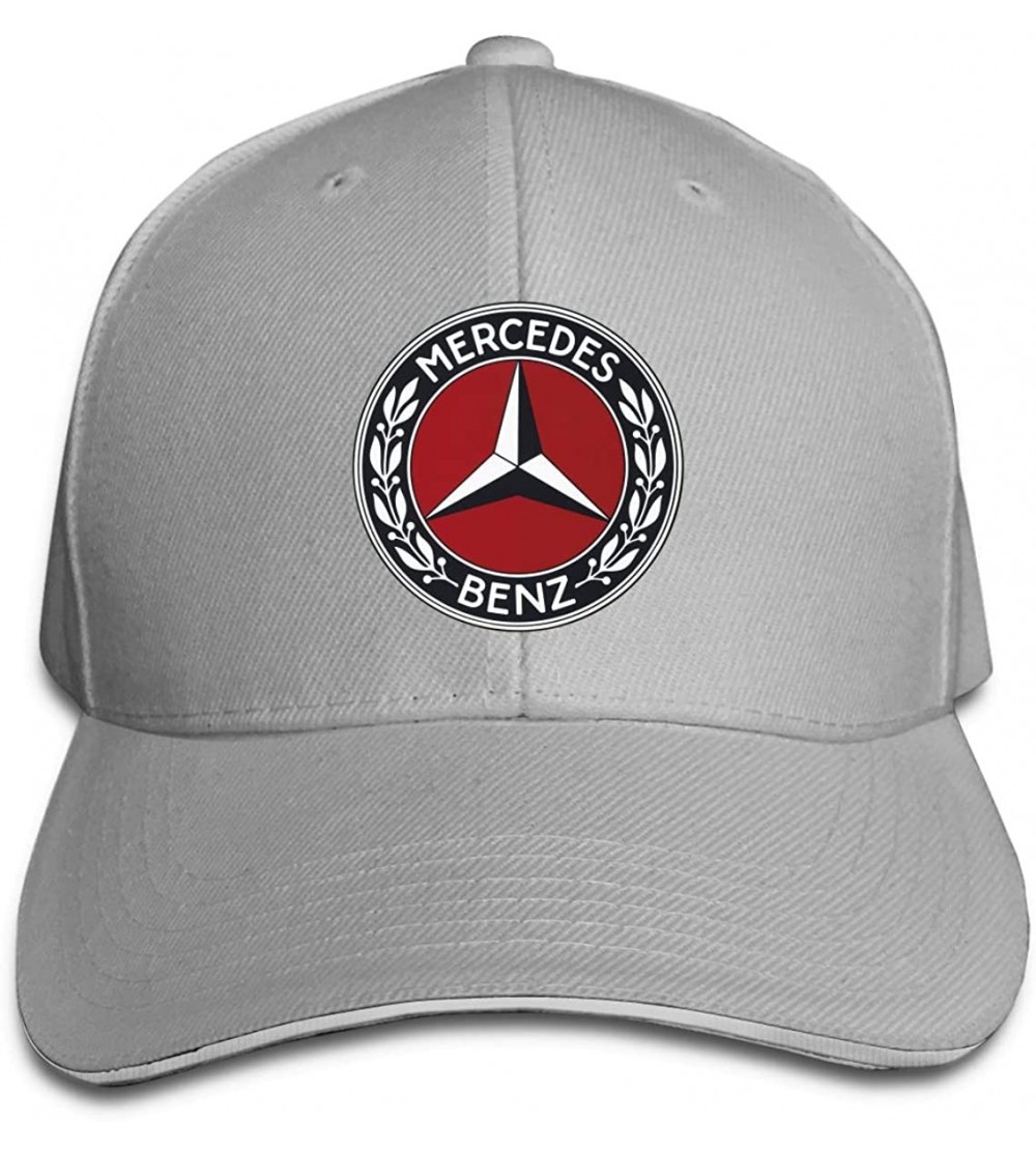 Baseball Caps Adult Men and Women Mercedes Benz Logo Hat Adjustable Fits Hat Lovely Baseball Cap - Gray - CT196N96SYR $8.24