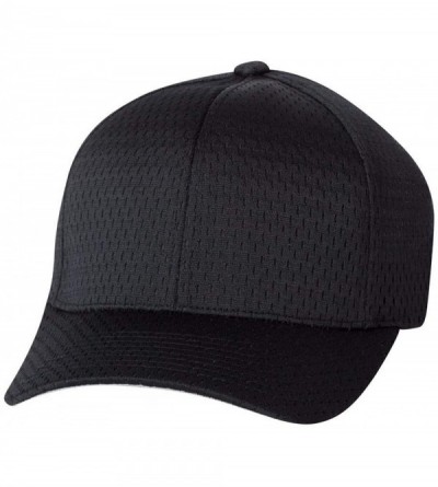 Baseball Caps Athletic Mesh Cap - 6777 - Black - CL11H7OCZ6V $10.06