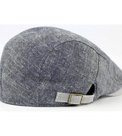 Newsboy Caps Men's Cotton Ivy Gatsby Newsboy Driving Hat Cabbie Flat Hunting Cap - Gray - CD18MDG3KHK $9.48