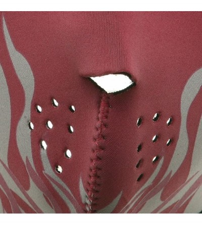 Balaclavas Neoprene Full Face Glow Mask - Pink Flames - C211GI6PBFL $19.08