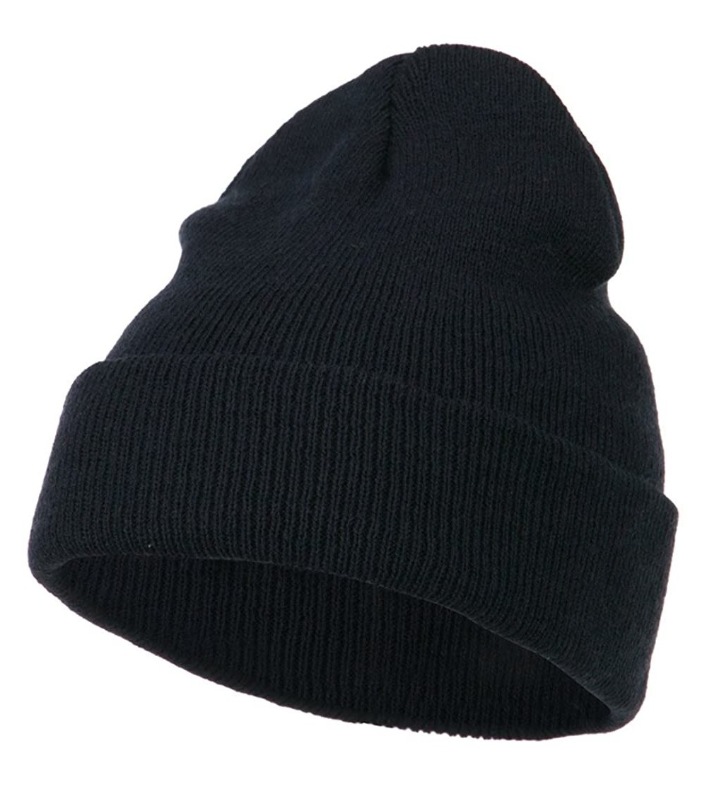 Skullies & Beanies Super Stretch Knit Watch Cap Beanie - Navy - CR11LUGV0WR $7.11