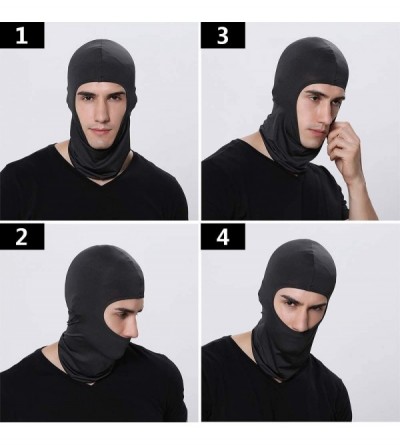 Balaclavas Multi-Purpose Balaclava Wind Cap Motorcycle Ski Scarf Full Face - Coffee - CY18KHDDUHU $8.28