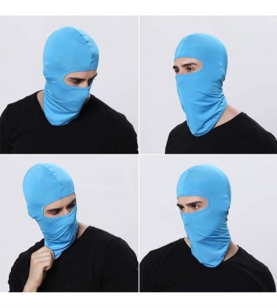 Balaclavas Multi-Purpose Balaclava Wind Cap Motorcycle Ski Scarf Full Face - Coffee - CY18KHDDUHU $8.28