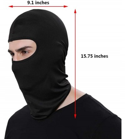 Balaclavas Multi-Purpose Balaclava Wind Cap Motorcycle Ski Scarf Full Face - Coffee - CY18KHDDUHU $8.28