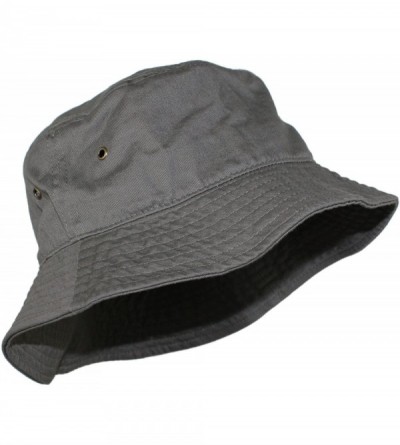 Bucket Hats Simple Solid Cotton Bucket Hat - Olive Green - CU11WJPLGQ3 $12.87