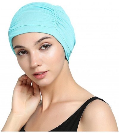 Skullies & Beanies Bamboo Fashion Chemo Cancer Beanie Hats for Woman Ladies Daily Use - Aqua - CO187NMXNC5 $14.30