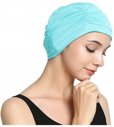 Skullies & Beanies Bamboo Fashion Chemo Cancer Beanie Hats for Woman Ladies Daily Use - Aqua - CO187NMXNC5 $14.30