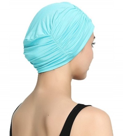 Skullies & Beanies Bamboo Fashion Chemo Cancer Beanie Hats for Woman Ladies Daily Use - Aqua - CO187NMXNC5 $14.30