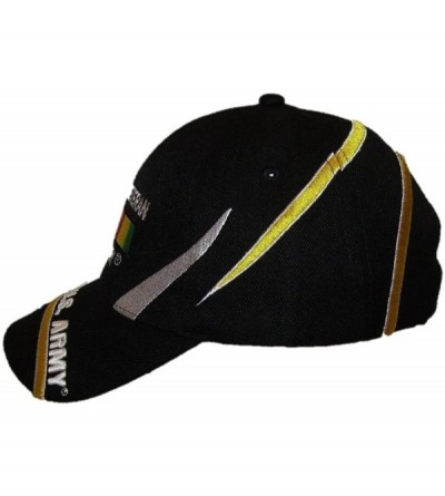 Skullies & Beanies U.S. Army Vietnam Vet Veteran Black Embroidered Ball Cap Hat - C712N0K80WR $10.59