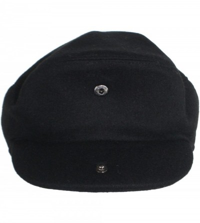 Newsboy Caps Street Easy Felt Newsboy Driving Cap with Plush Lining - Black - C2125EYVWOB $18.55