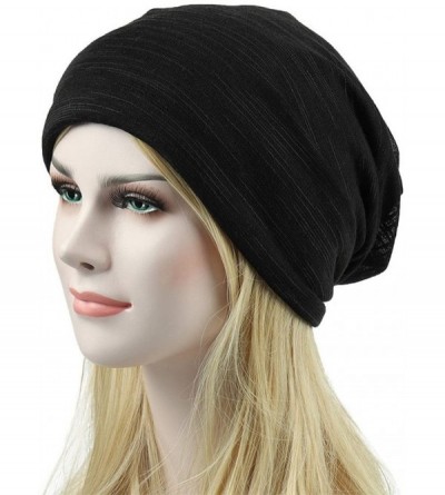 Skullies & Beanies Unisex Winter Slouchy Beanie Warm Cap Men Women - Skull Cap - Baggy Beanies Hip-hop Casual Scarf Hat (Blac...